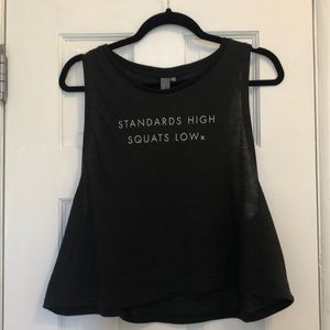 Sweaty Betty workout tank “squats”